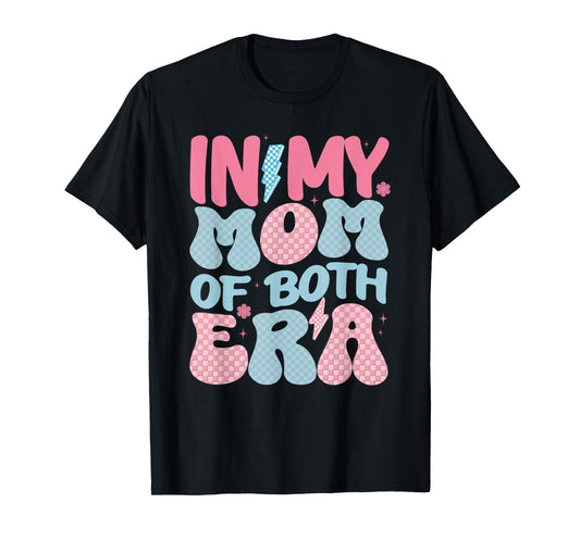 In My Mom of Both Era Retro Mothers Day Mama of Both T-Shirt