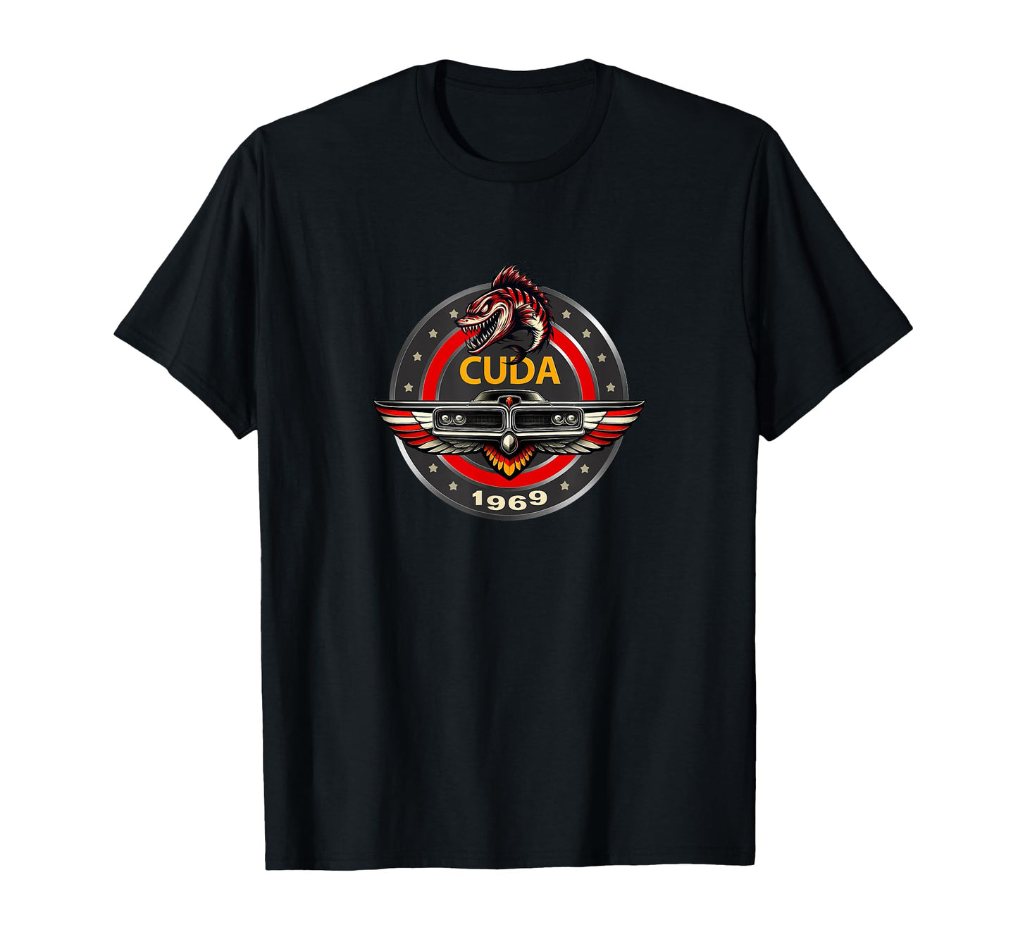 VINTAGE 1969 CUDA BADGE EMBLEM CLASSIC AMERICAN MUSCLE CAR T-Shirt
