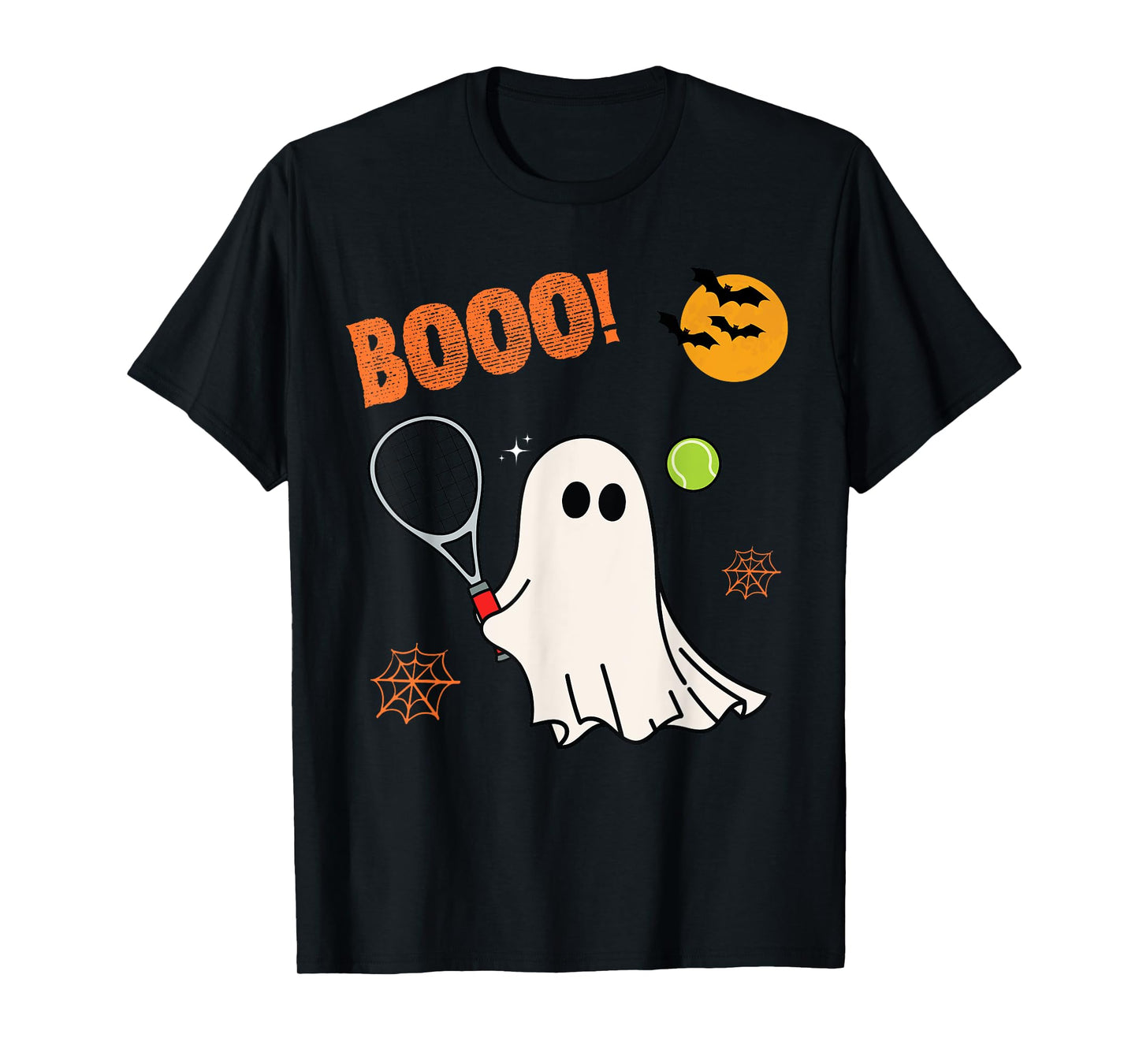 Vintage Halloween Skeleton Tennis Funny Spooky Costume T-Shirt