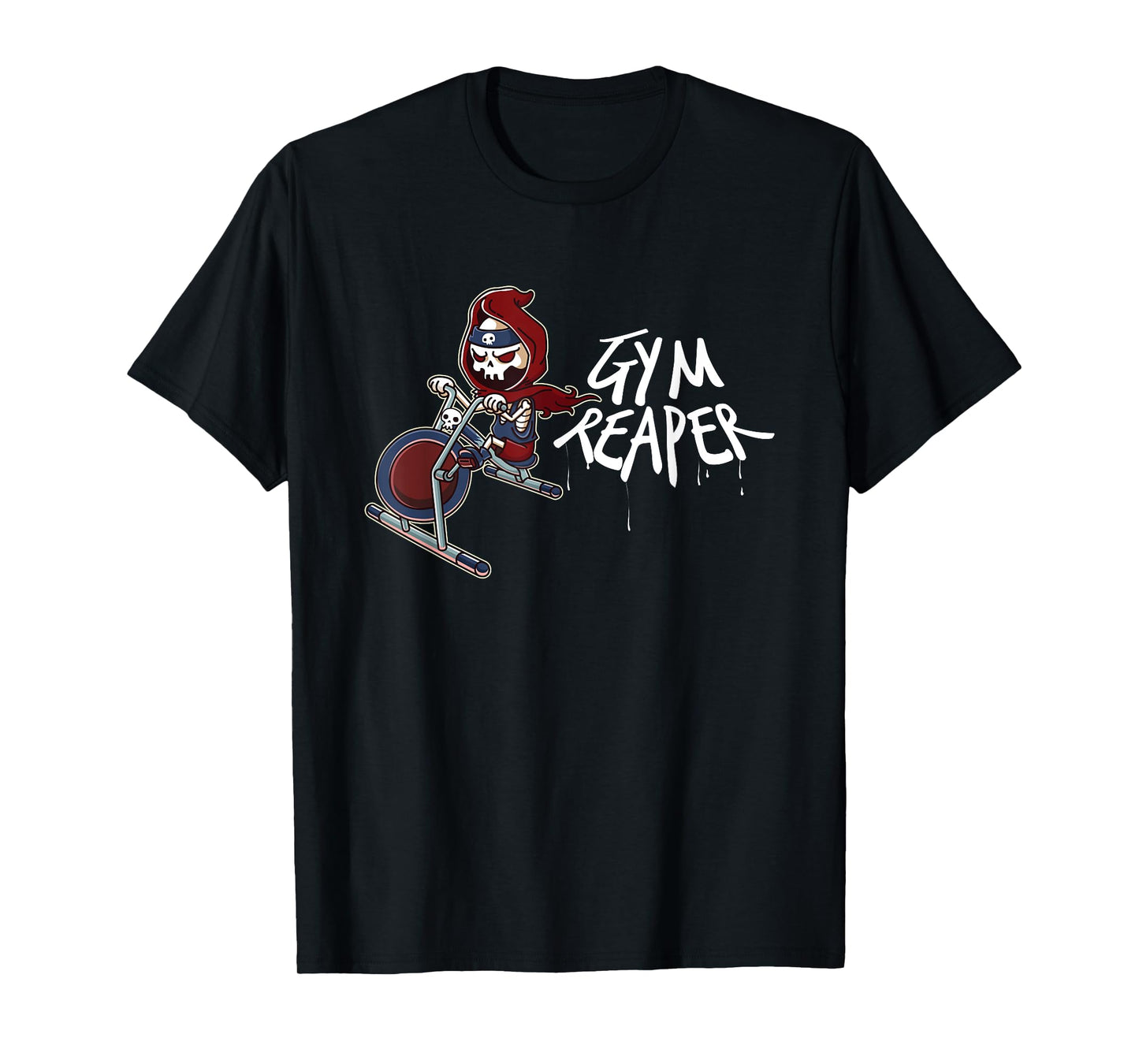 Gym Reaper Grim Reaper Cardio Is Hardio Workout Halloween T-Shirt