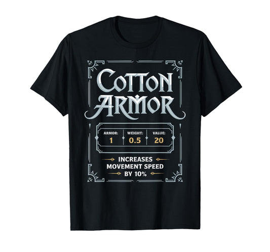 RPG Geek PC Game MMORPG Costume Roleplay Gaming Cotton Armor T-Shirt