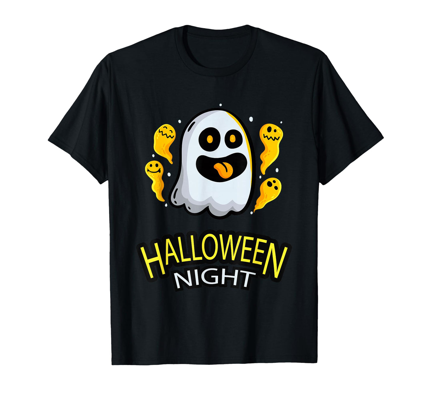 Halloween Night Ghost Scary Funny Boo Men Women T-Shirt