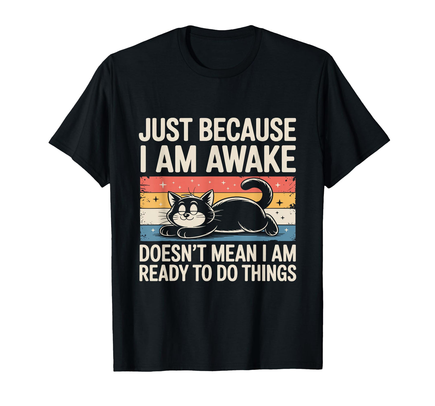 Funny Lazy Cat Meme Weird Stuff Lover Men Women Boys Girls T-Shirt