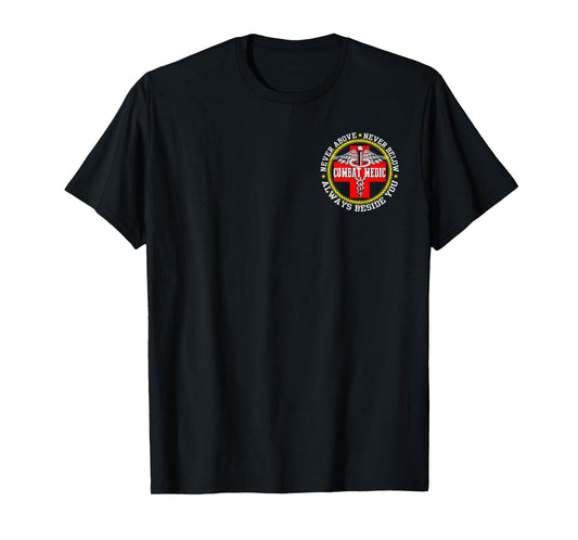 Vintage U.S Army Combat Medic Veteran Medical Military Flag T-Shirt