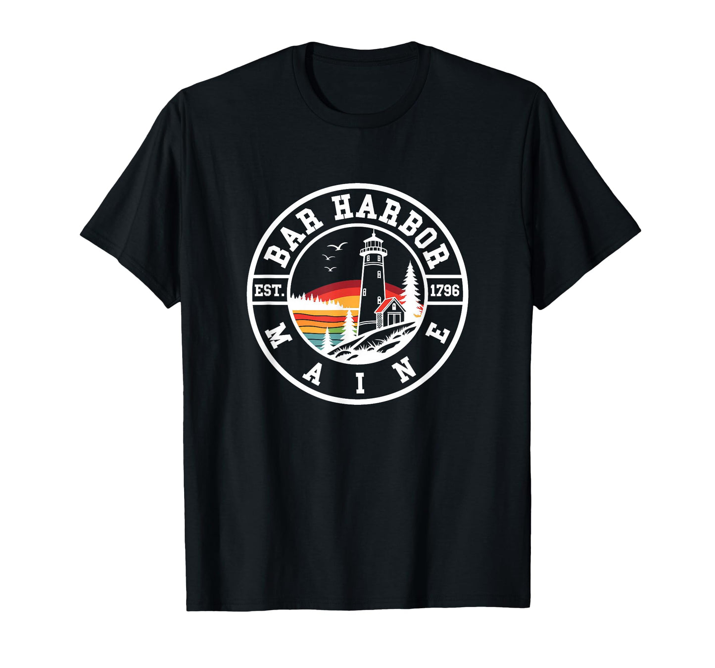 Bar Harbor - Maine - Throwback Design - Classic T-Shirt