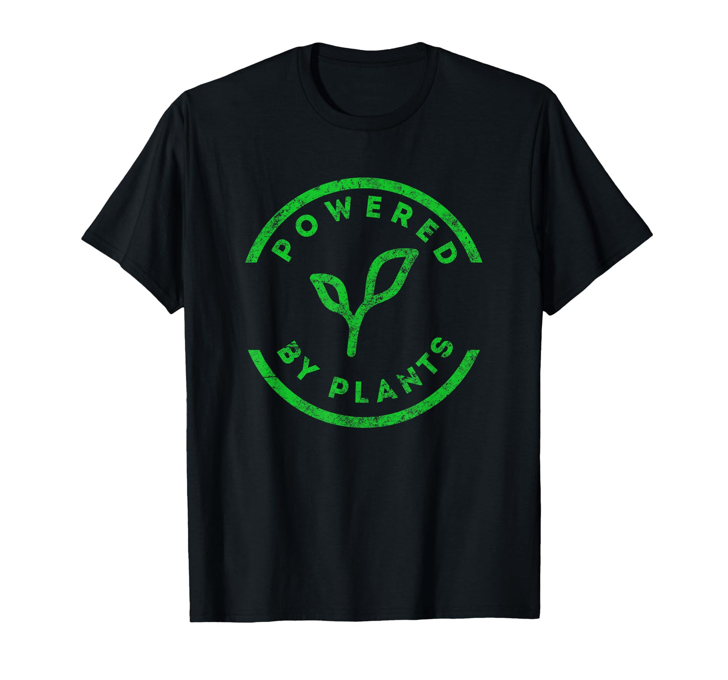 Powered By Plants T-Shirt Vegan Workout Shirt T-Shirt
