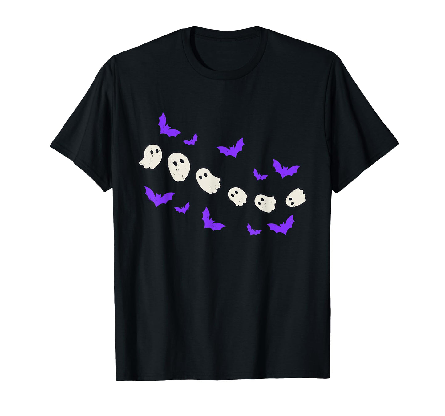 Ghost Bats Halloween Ghoul Spooky Season Men Women Kids T-Shirt