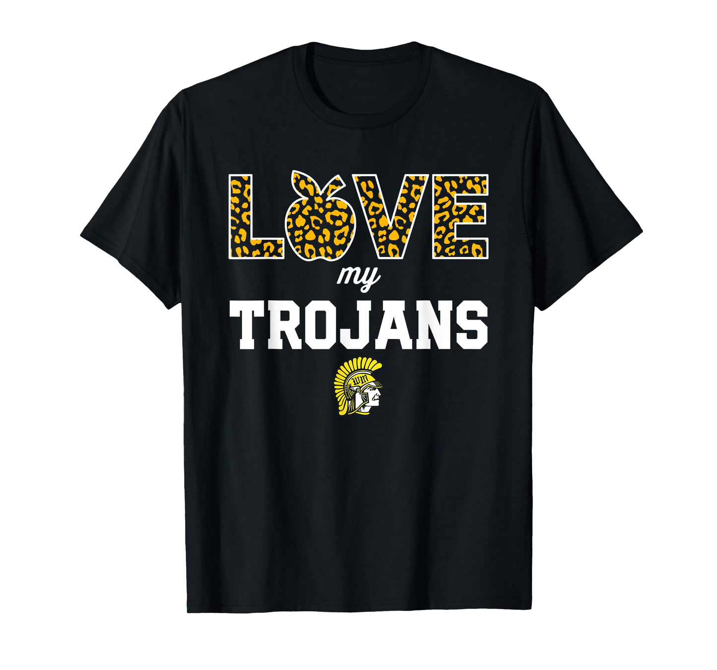 West Marshall Trojans Logo Love My Team HS T-Shirt
