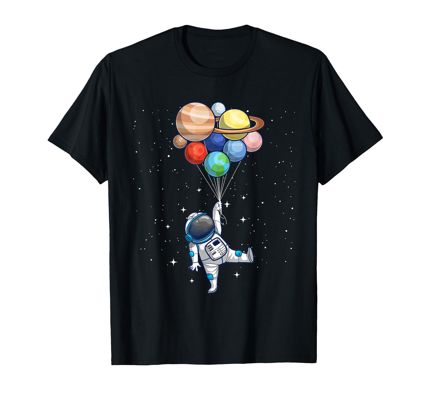 Space Themed For Men Women Outer Space Moon Galaxy Astronaut T-Shirt