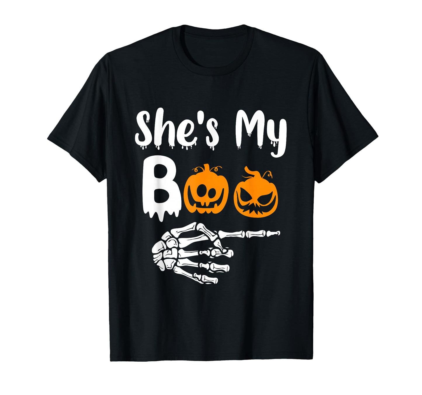 She's My Boo Matching Halloween Pajama Couples He's My Boo T-Shirt