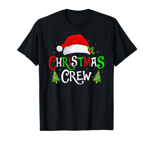 Matching Family Xmas Santa Squad Christmas Crew Pajamas T-Shirt