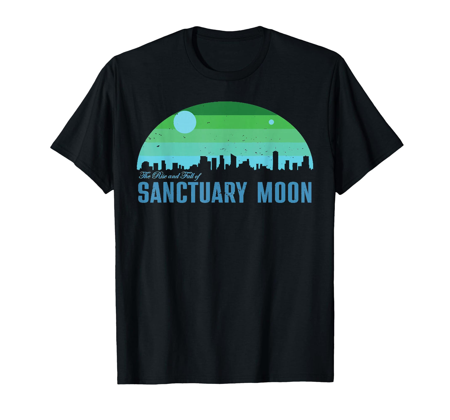 Retro The Rise And Fall Of Sanctuary Moon T-Shirt