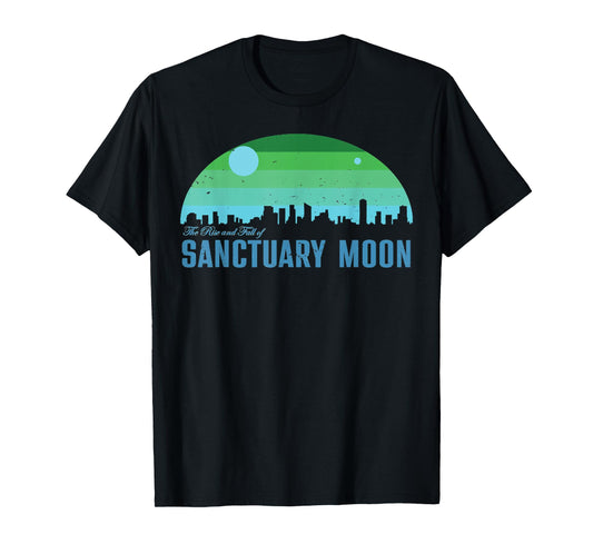 Retro The Rise And Fall Of Sanctuary Moon T-Shirt