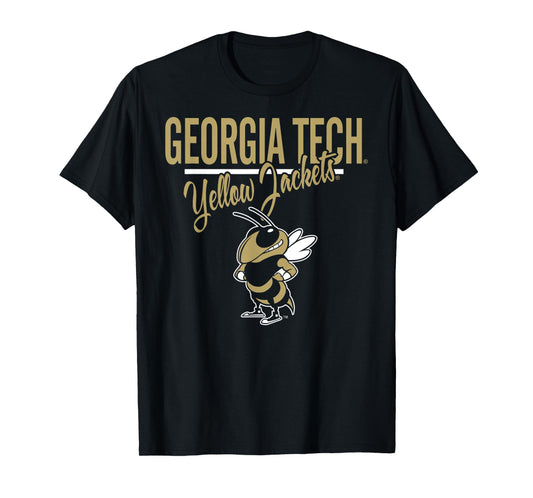 Georgia Tech Yellow Jackets Mascot Navy Officially Licensed T-Shirt