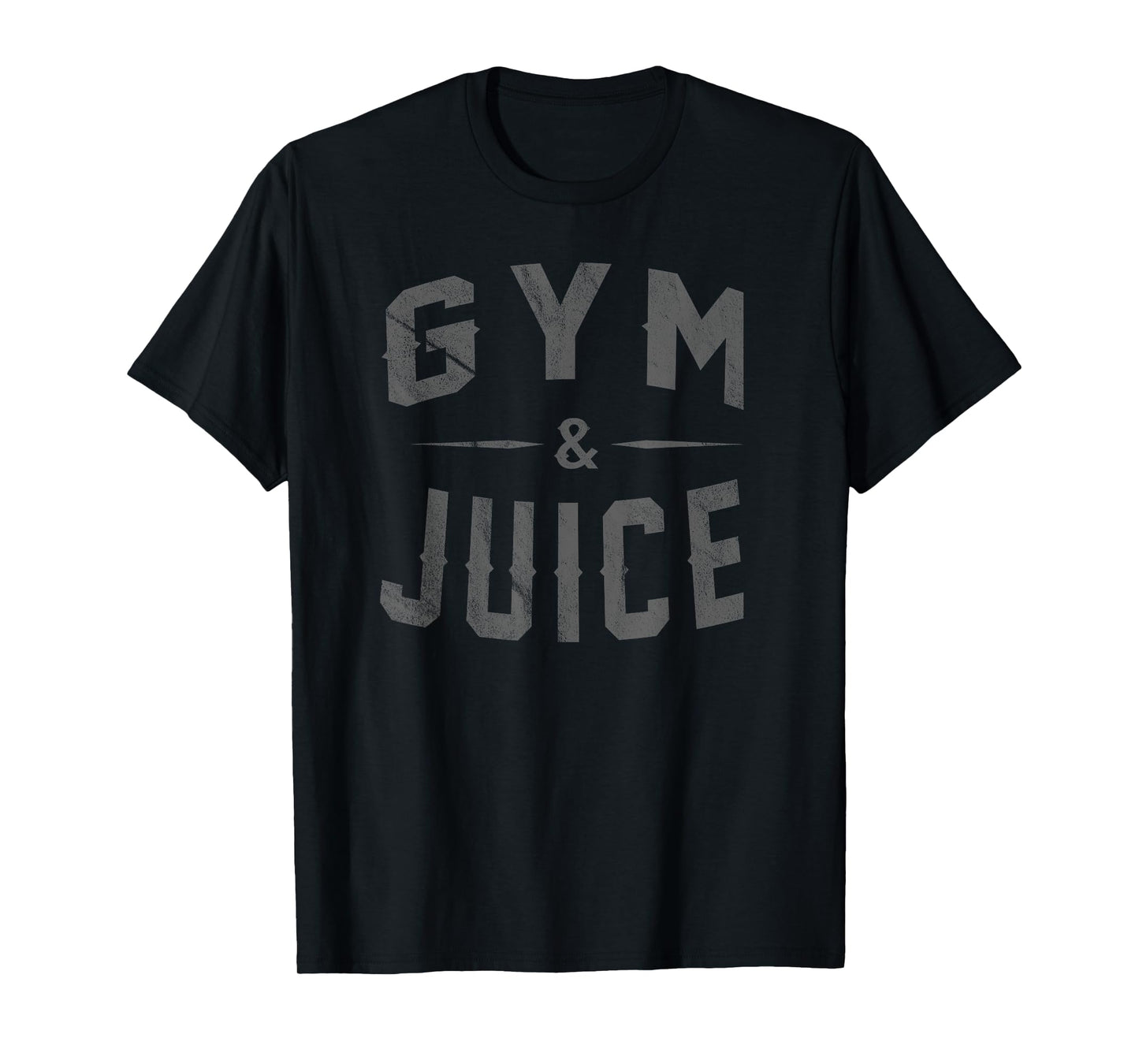 Retro Funny GYM & JUICE PUNNY BODY BUILDER T SHIRT T-Shirt
