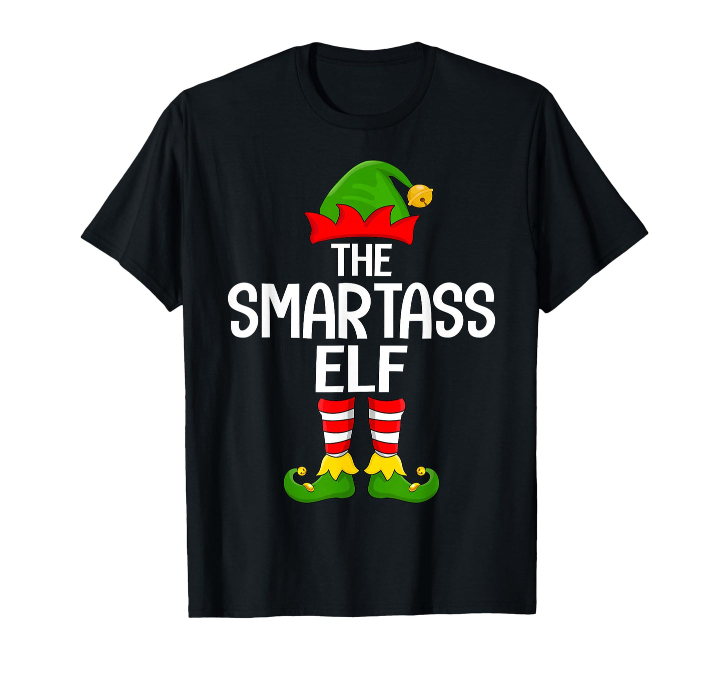 Smartass Elf Xmas Matching Family Elf Squad Christmas T-Shirt