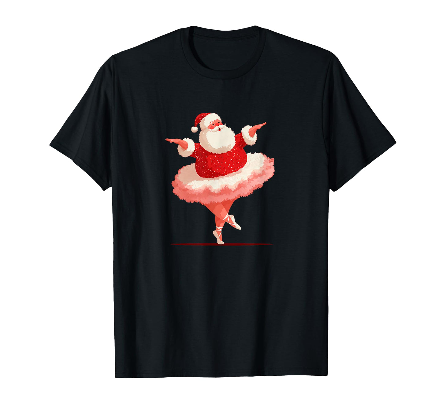 Amazing Ballerina Santa Claus Costume for Tutu Lovers T-Shirt