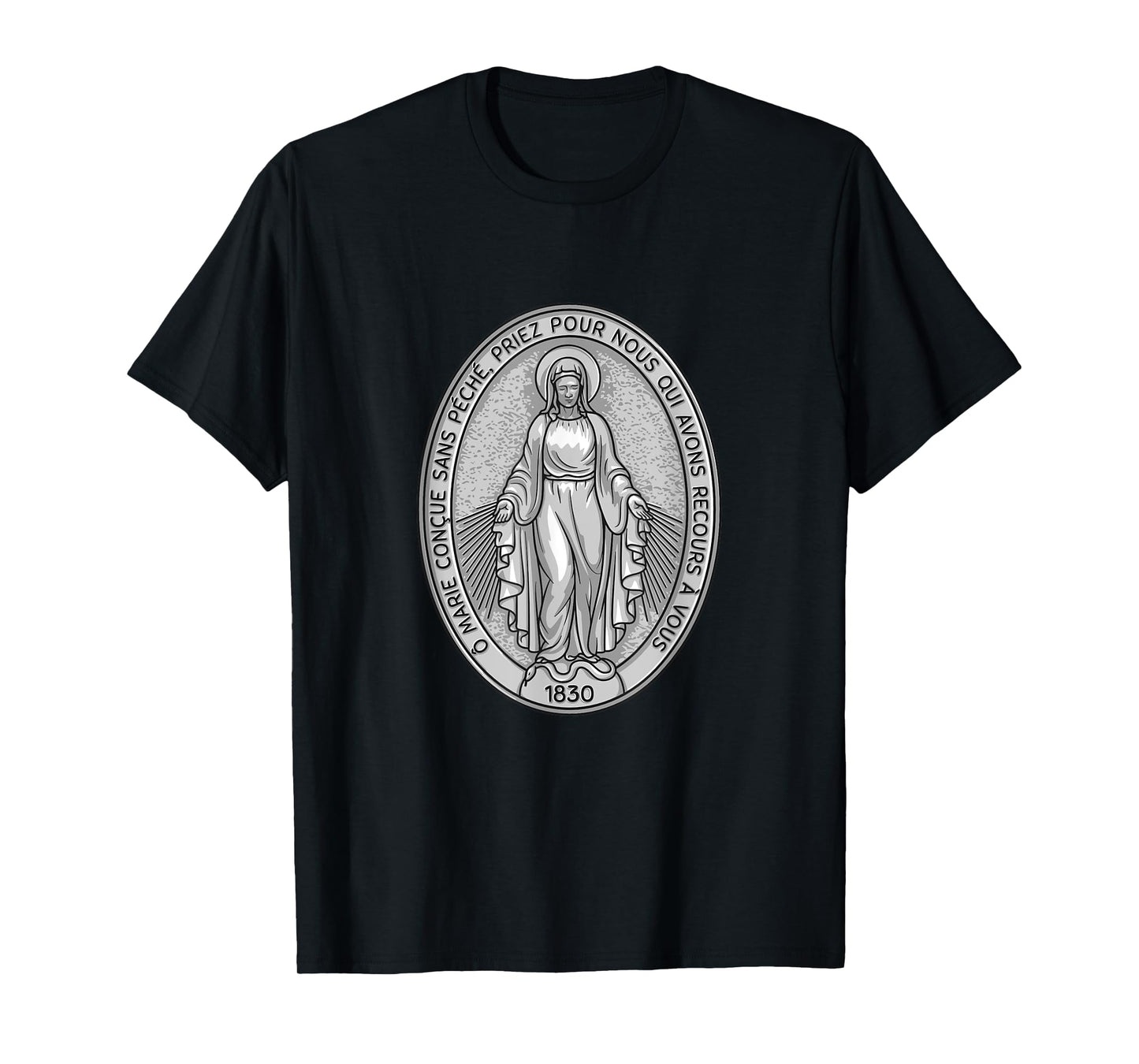 Miraculous Medal Marian Our Lady Catholic T-Shirt