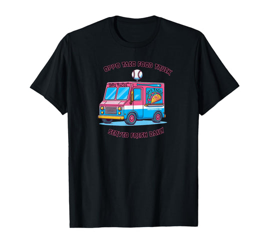 Baseball Oppo Taco Food Truck T-Shirt