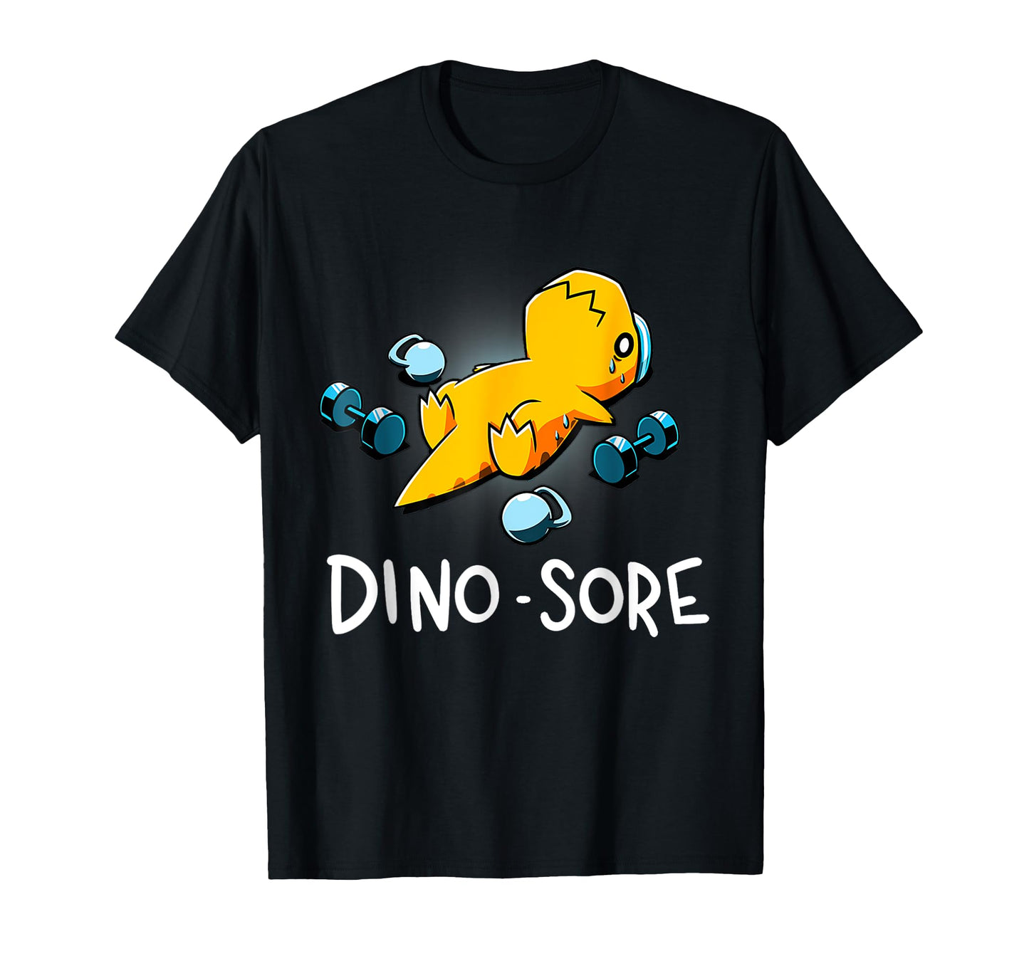 Funny Dinosaur Workout Gym Fitness Lifting, Cute Dino Sore T-Shirt