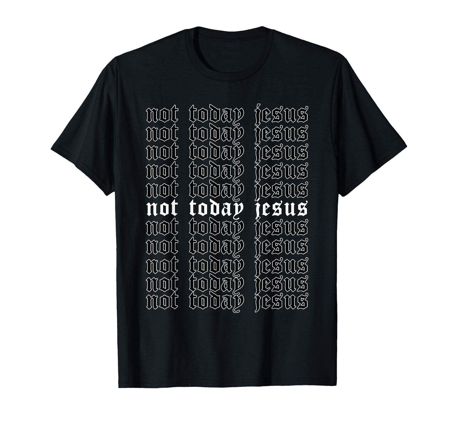 Not Today Jesus - Aesthetic Soft Grunge Goth Egirl Eboy T-Shirt