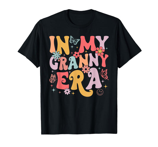 In My Granny Era Groovy Retro Mothers Day Butterfly Women T-Shirt
