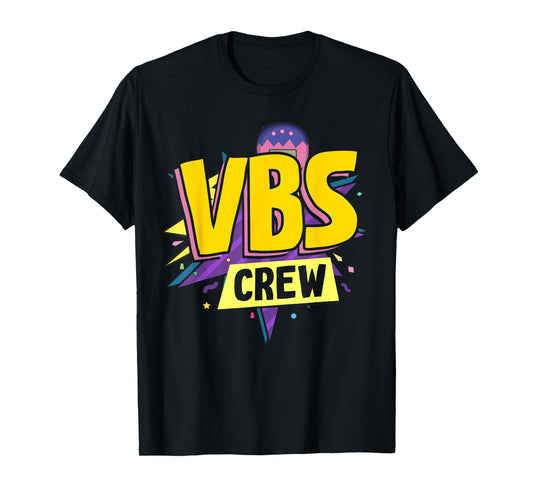 VBS Crew Vacation Bible VBS Teacher Groovy Christian School T-Shirt for Men Women Kids