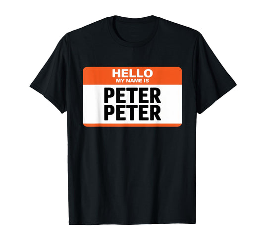 Peter Pumpkin Eater Couples Halloween Name Tag Costume T-Shirt