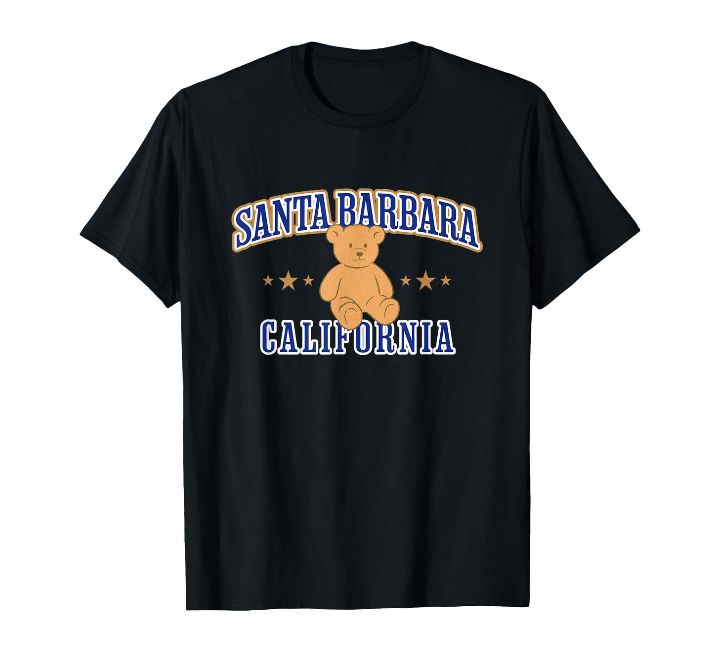 Santa Barbara California Teddy Bear Casual T-Shirt
