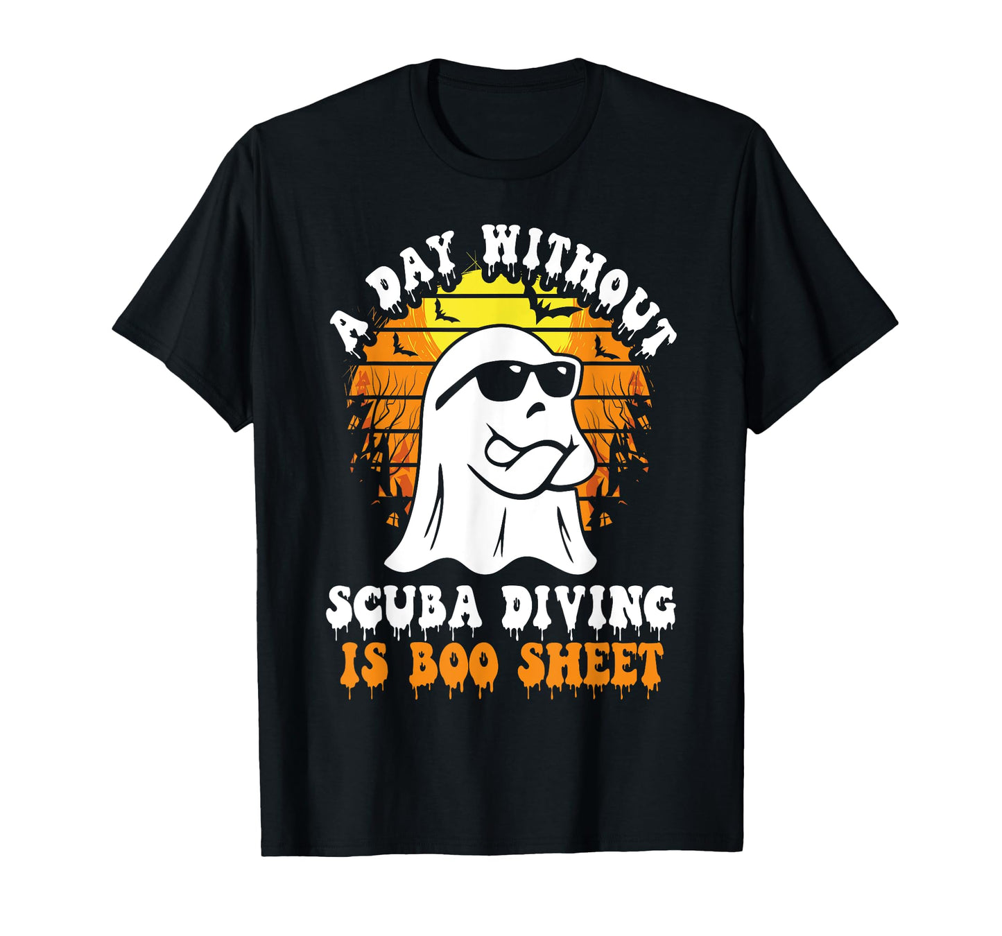 A Day Without Scuba Diving Is Boo Sheet Funny Halloween T-Shirt