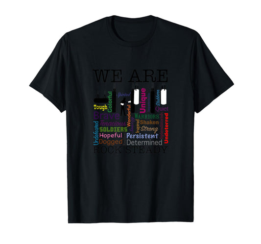 We are Rock Steady Women's Boxing Word Art T-Shirt