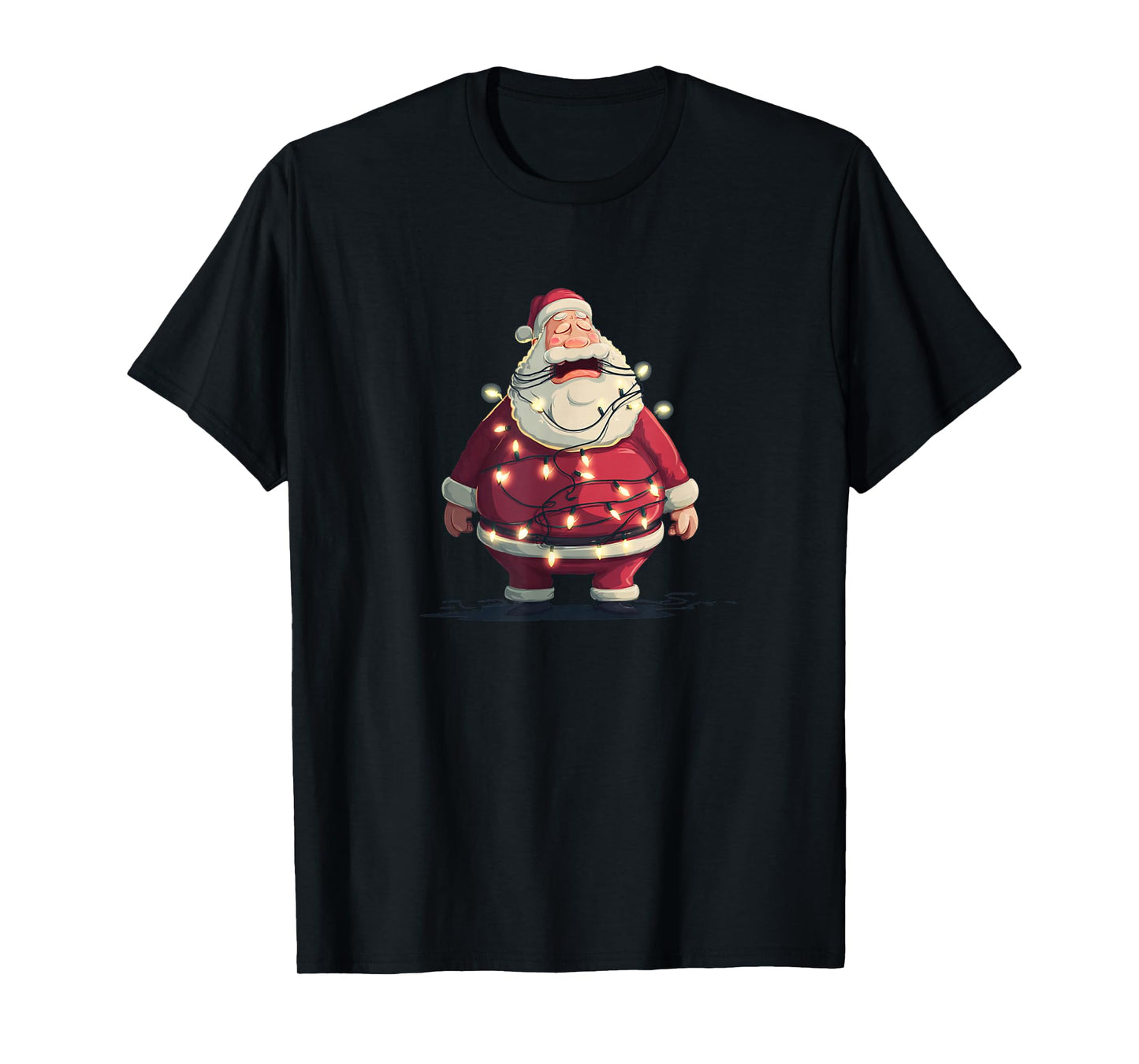 Awesome Santa Christmas Lights Look T-Shirt