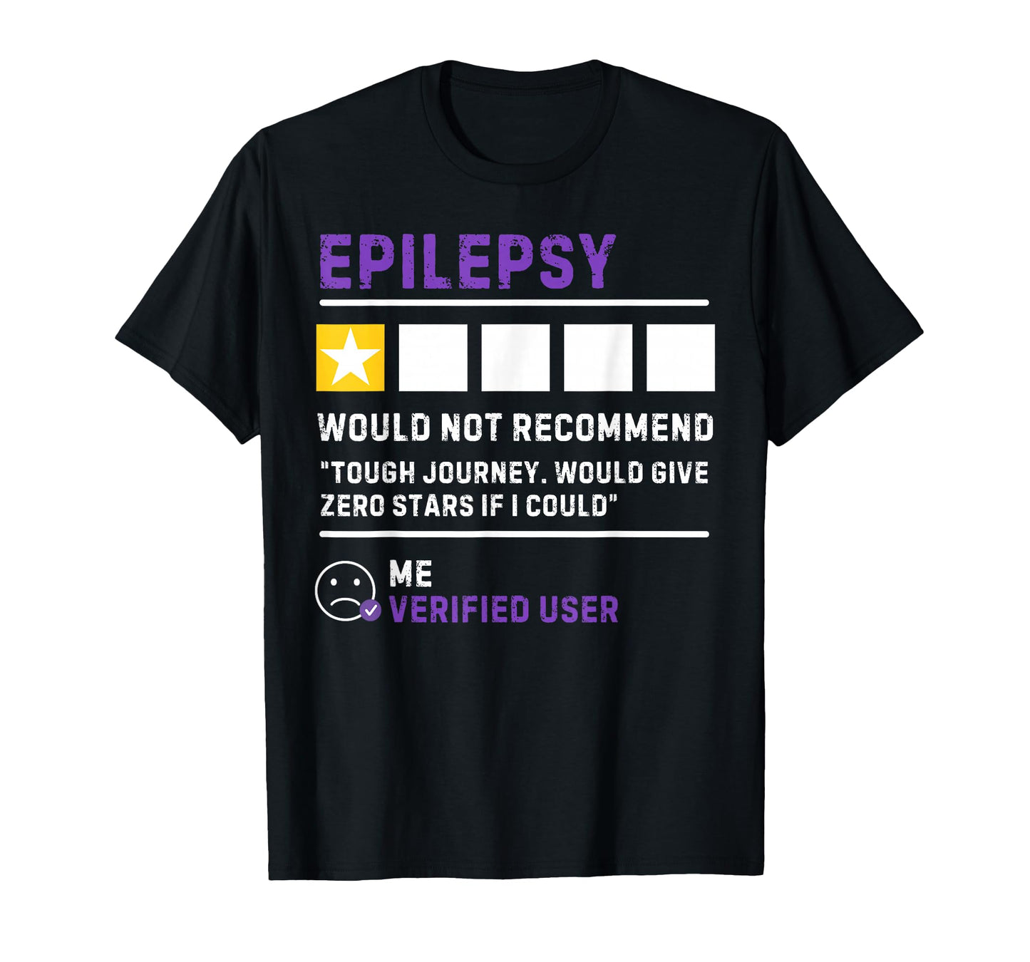 Would not Recommend Seizure Support Epilepsy Awareness T-Shirt