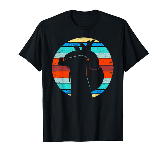 Vintage Workout Kettlebell Retro Sunset Gym Fitness Gift T-Shirt