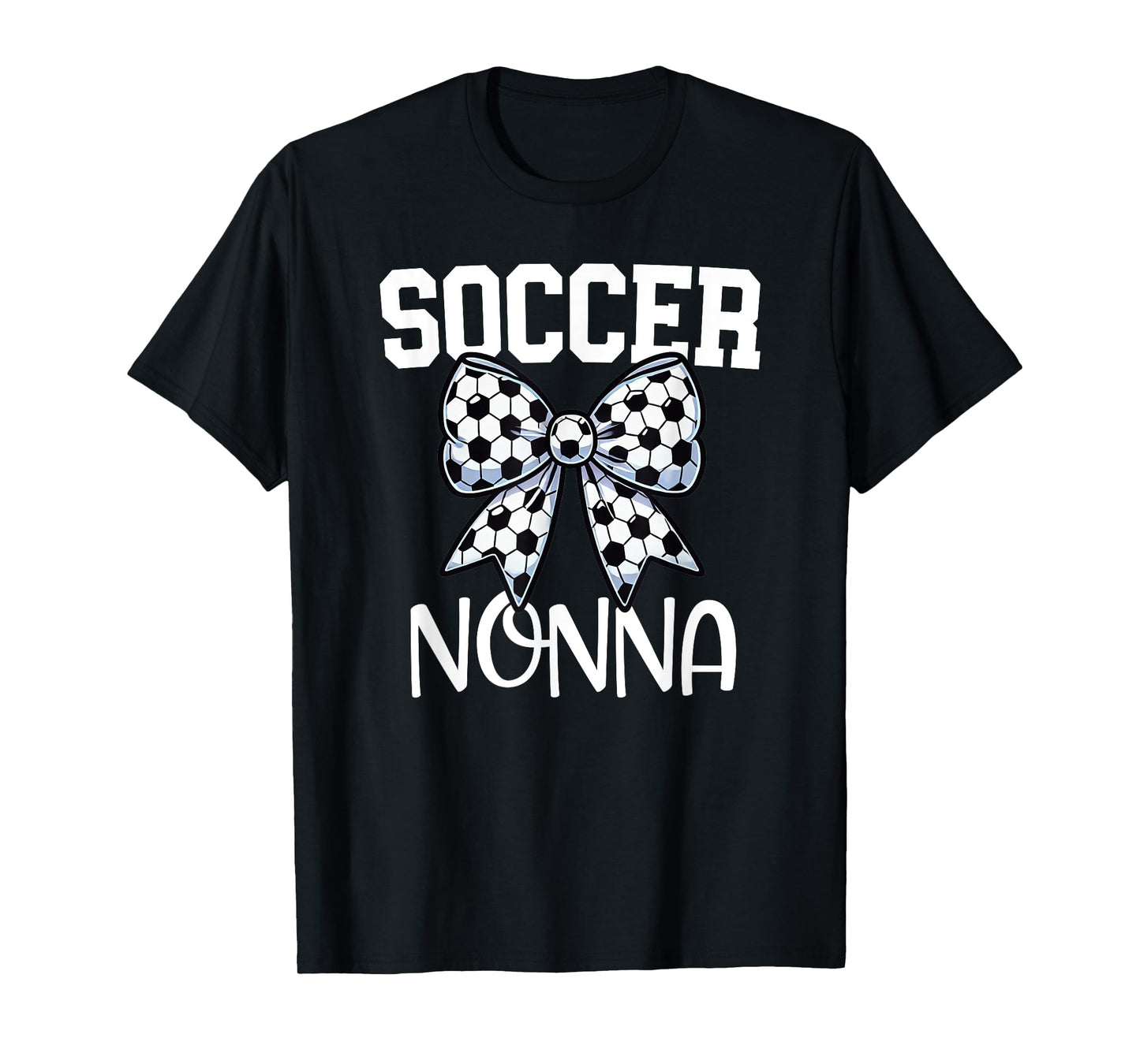 Soccer Nonna - Soccer Grandma Game day - Italian - Bow T-Shirt