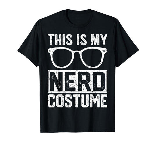Retro Nerd Costume For Women Kids Adult Men Boys Girl T-Shirt