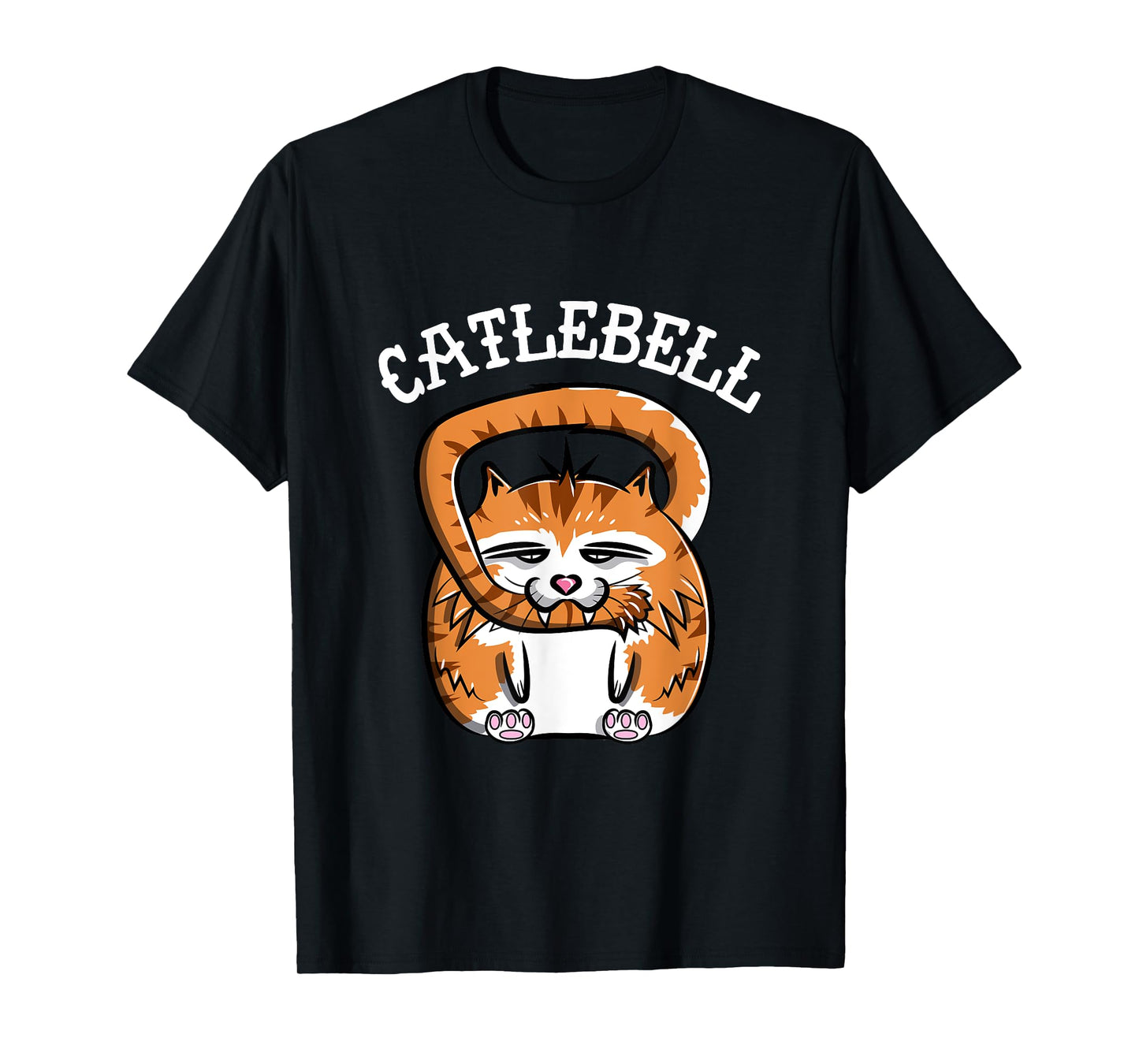 Catlebell Kettlebell Cat Workout T Shirt Gym Cat lover T-Shirt for Men Women Kids