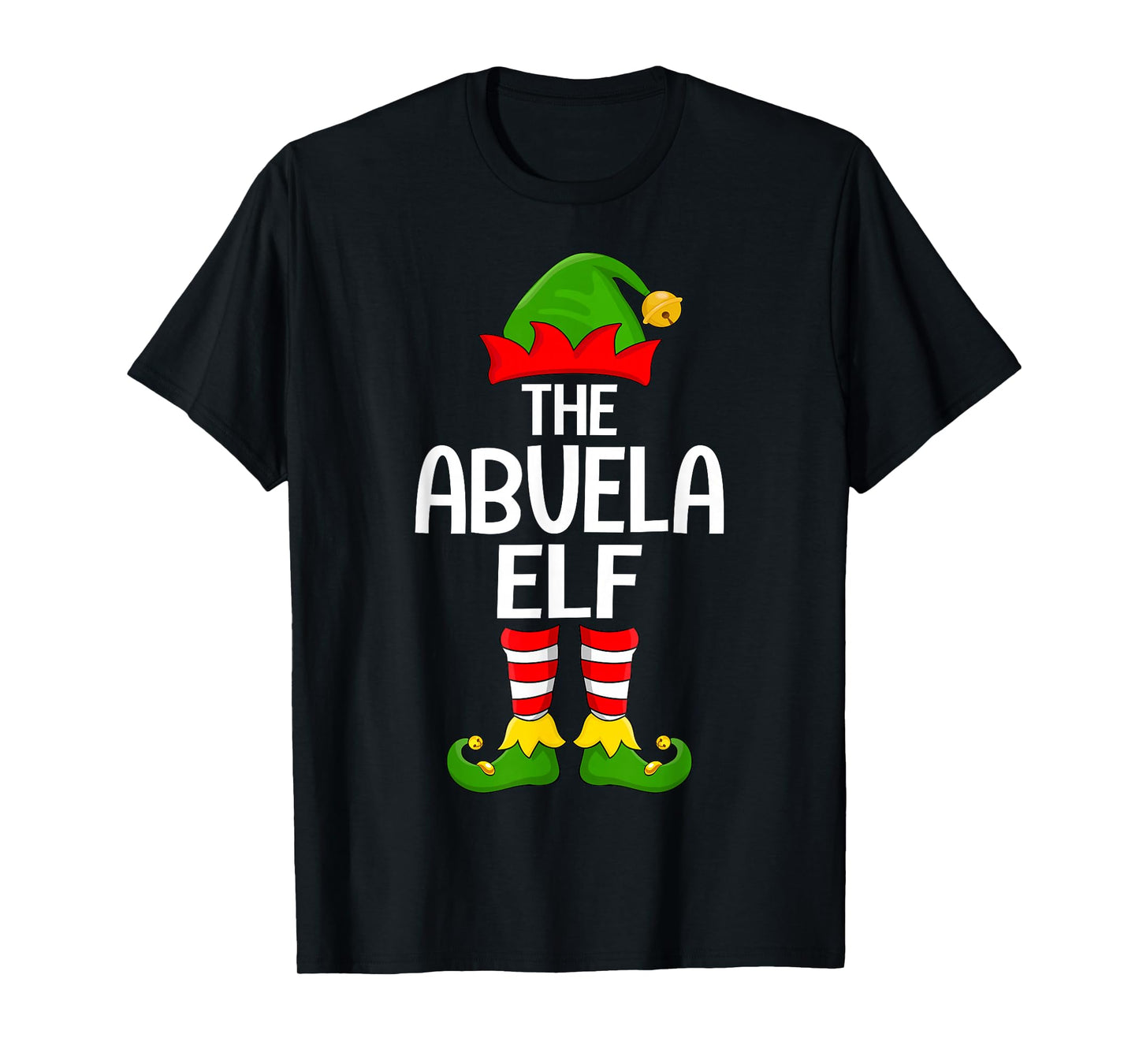 Abuela Elf Xmas Matching Family Elf Squad Christmas T-Shirt