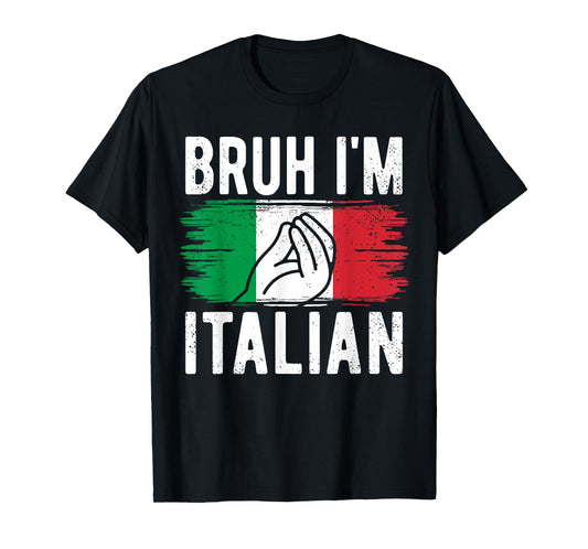 Bruh I'm Italian Funny Italian Festival Italian Boys Kids T-Shirt