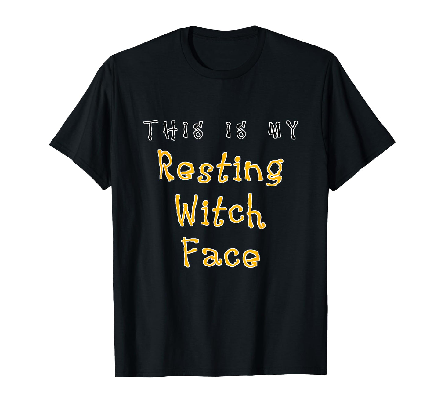 This is My Resting Witch Face | Funny Halloween Sarcastic T-Shirt