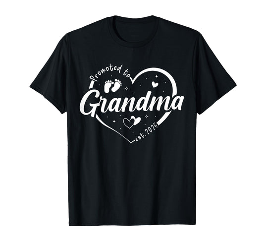 Promoted to Grandma Est 2025 Soon to be Grandma Mothers Day T-Shirt
