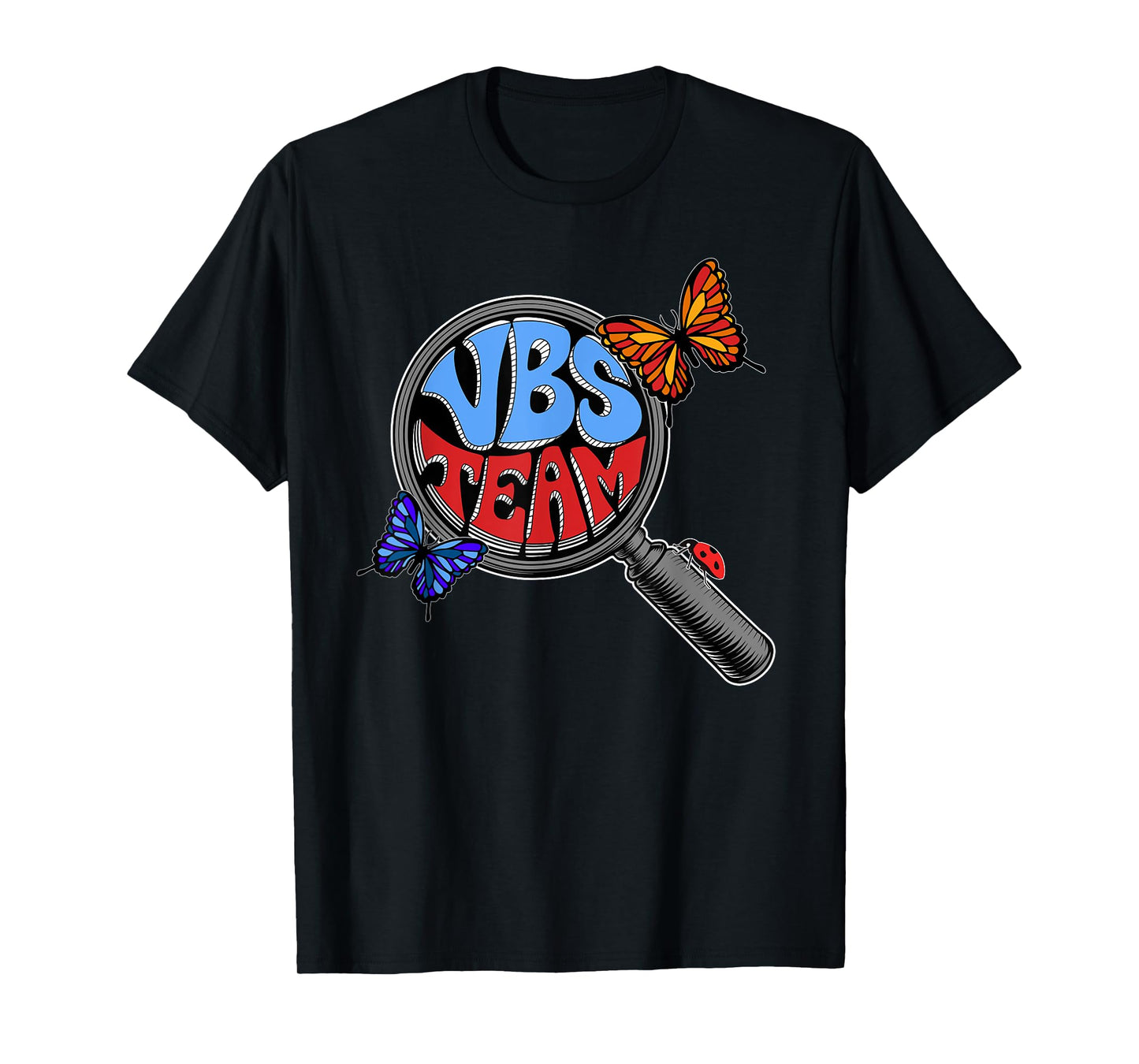 VBS 2025 Vacation Bible School VBS Team Hand Lens T-Shirt