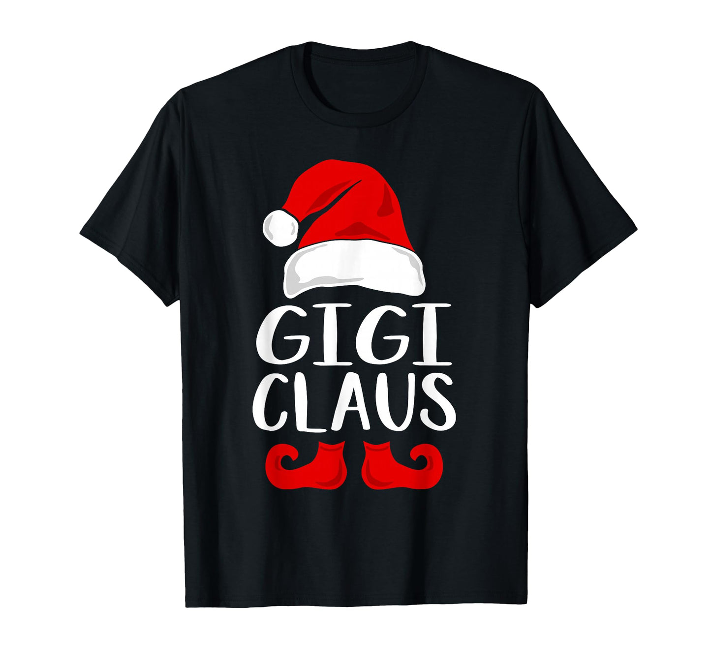 Gigi Claus Funny Grandma Santa Claus Red Christmas T-Shirt