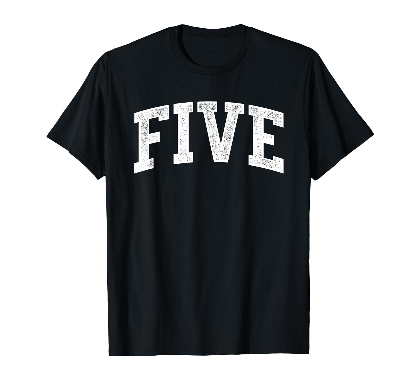 Five Minimalist 5th Birthday Design 5-Year-Old T-Shirt