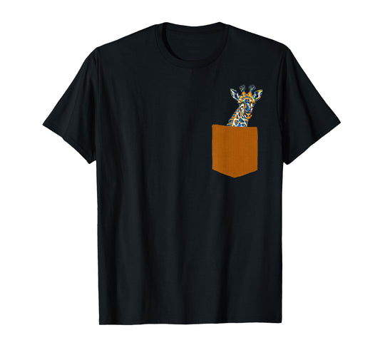 Giraffe Shirt - Giraffe in Pocket Shirt for Men, Women, Kids T-Shirt