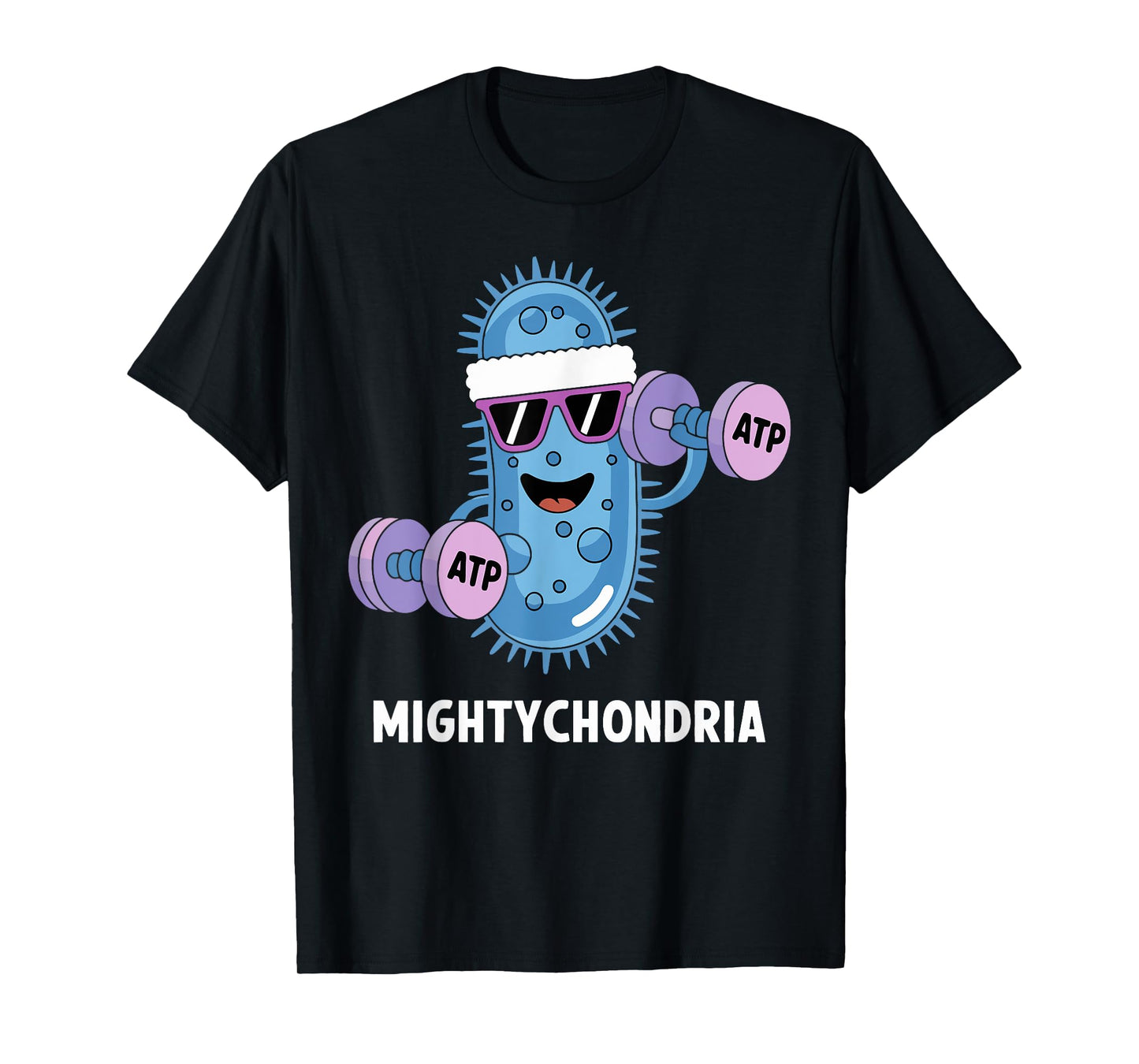 Mightychondria Funny Science Gym ATP Biology Workout T-Shirt