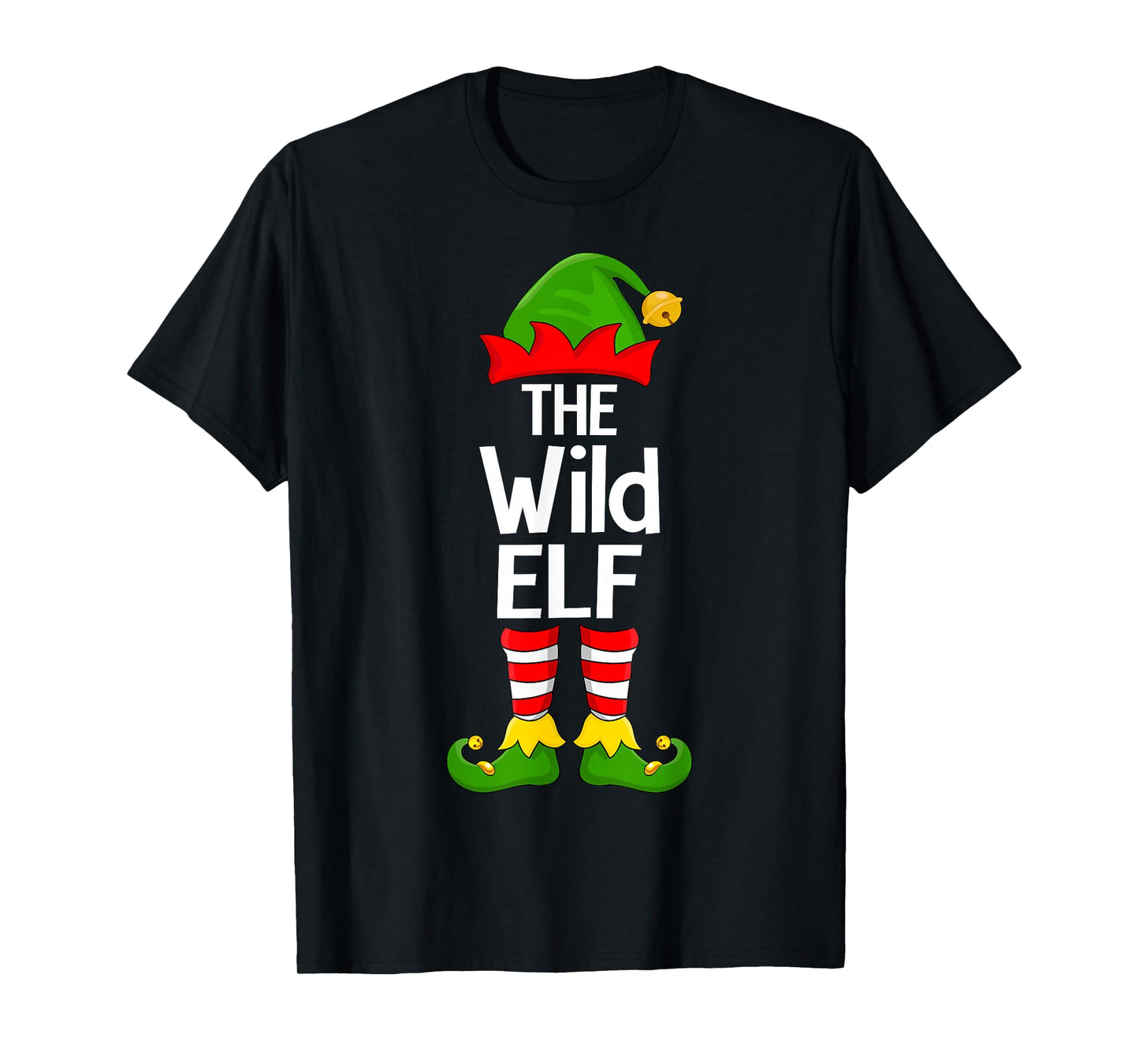 Wild Elf Xmas Matching Family Elf Squad Christmas T-Shirt