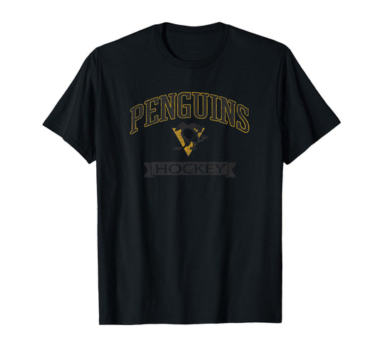 Pittsburgh Penguins Vintage Hockey White Officially Licensed T-Shirt