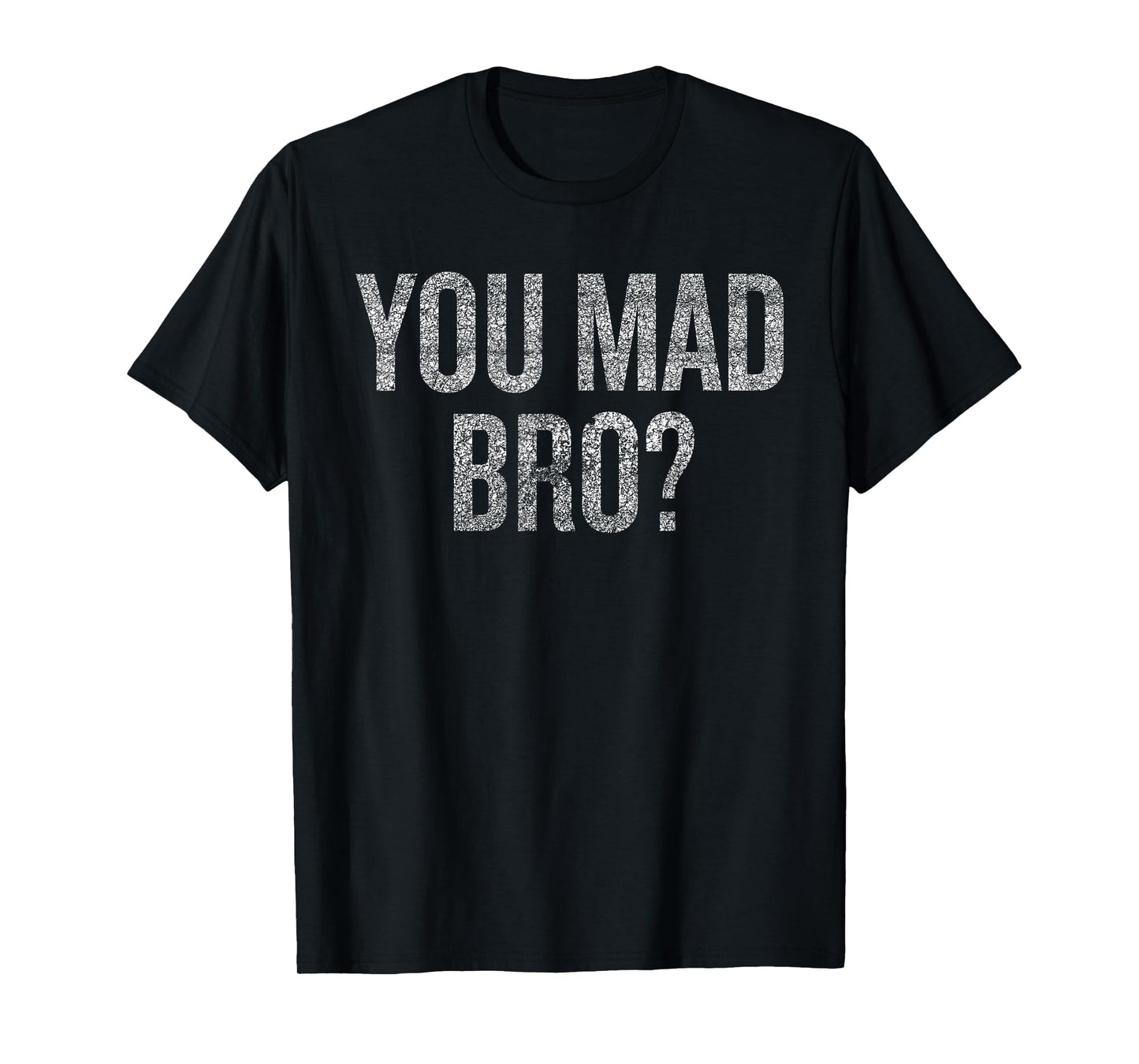 Viral Vibes Men's Humorous Letter Print T-Shirt, Black, Small