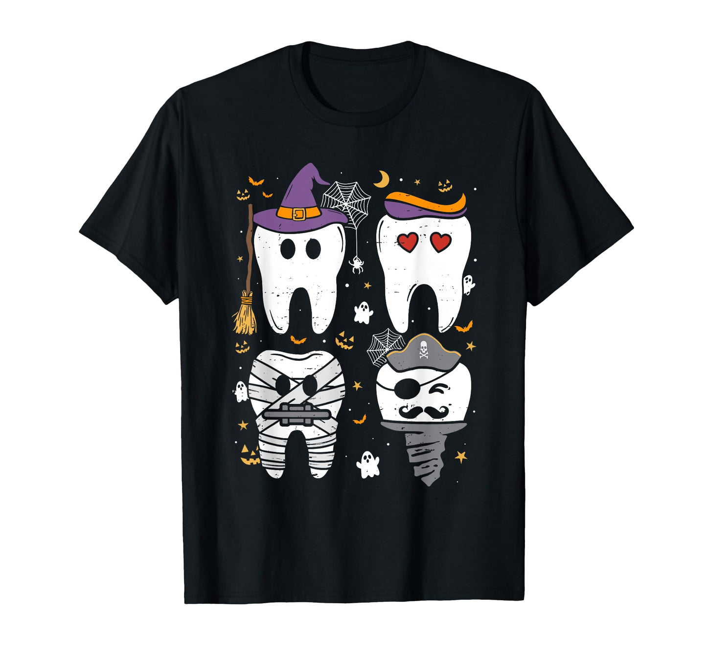 Dentist Witch Teeth Dental Crew Halloween Costume Men Women T-Shirt